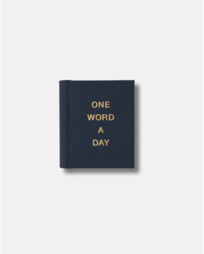 One Word a Day Journal - Dark blue